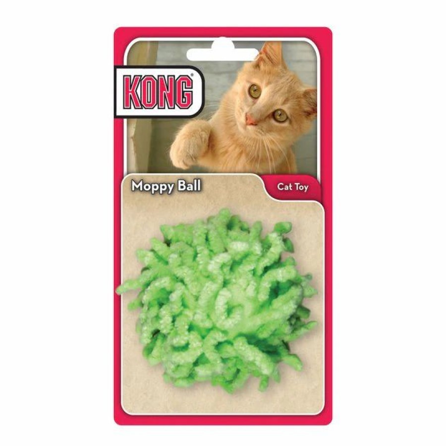 Cat Kong | Kong Moppy Ball Cat Toy, Color Varies