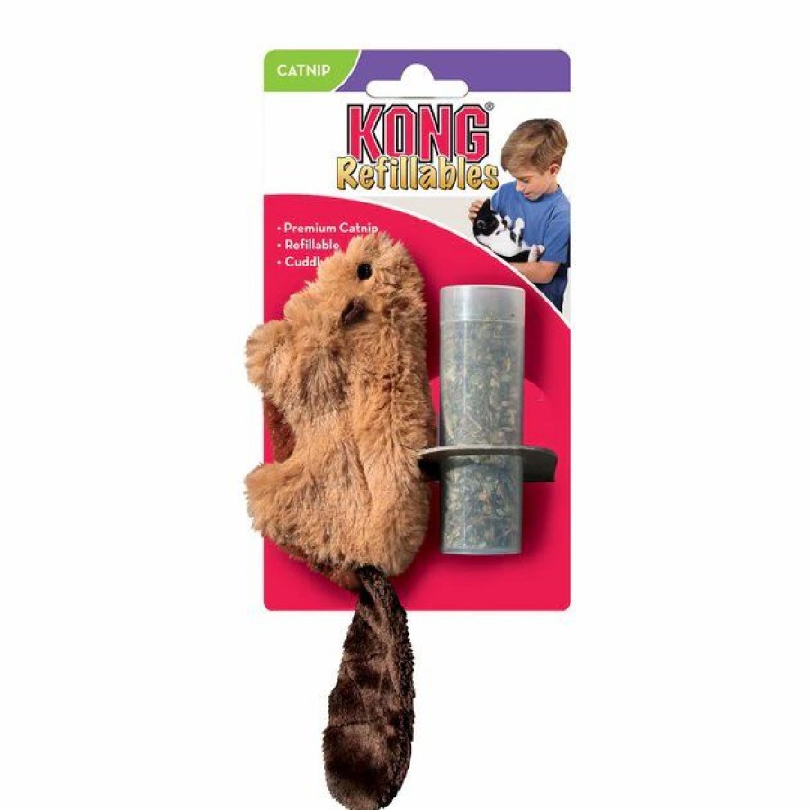 Cat Kong | Kong Refillable Beaver Catnip Cat Toy