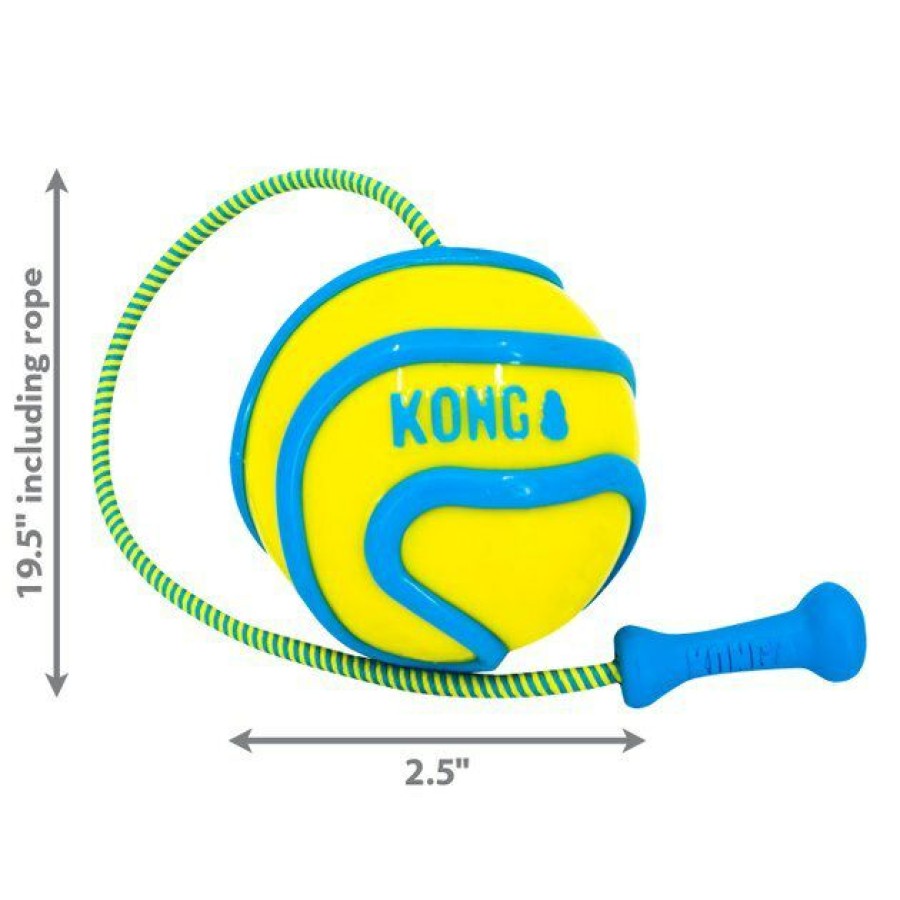 Dog Kong | Kong Wavz Bunjiball Dog Toy, Color Varies