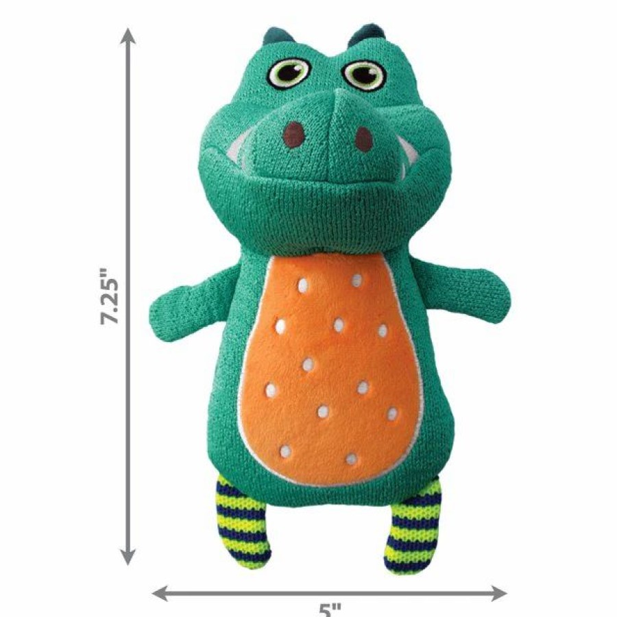 Dog Kong | Kong Whoopz Gator Squeaky Plush Dog Toy