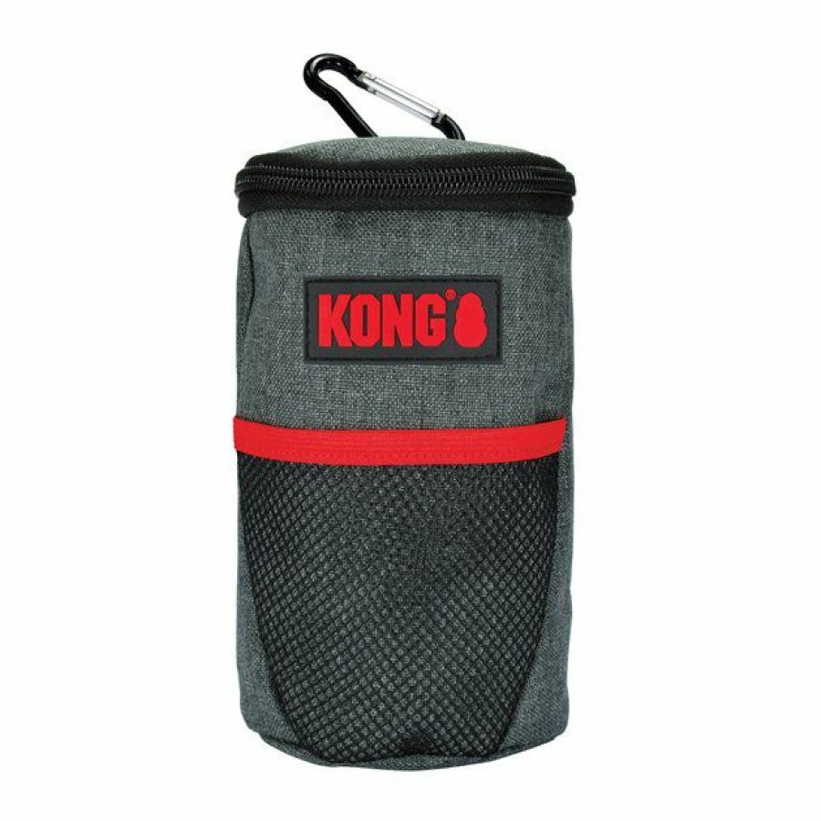 Dog Kong | Kong Pick-Up Dog Pouch, Red & Black, Small