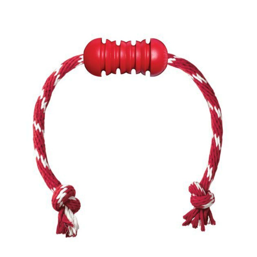 Dog Kong | Kong Dental With Rope Dog Toy