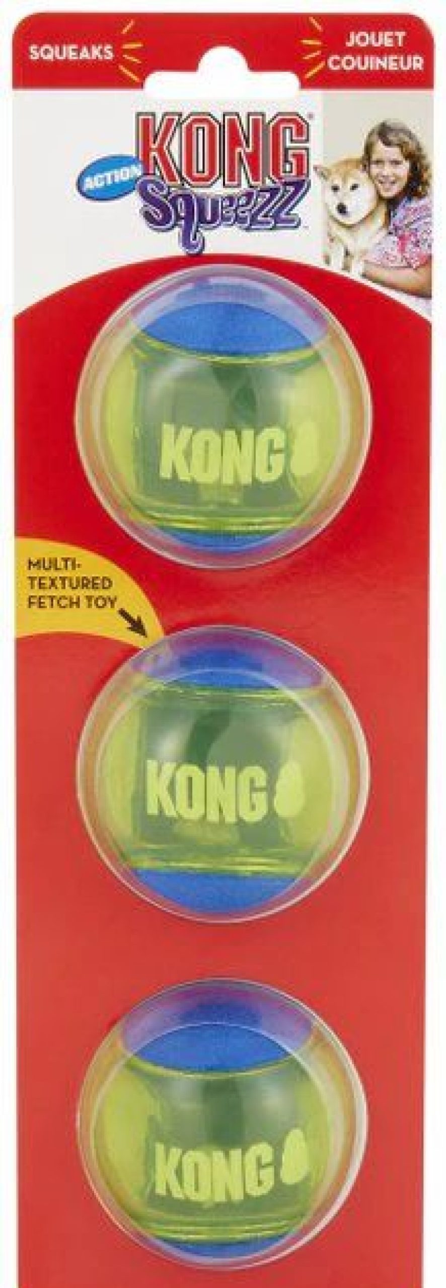 Dog Kong | Kong Squeezz Action Ball Dog Toy