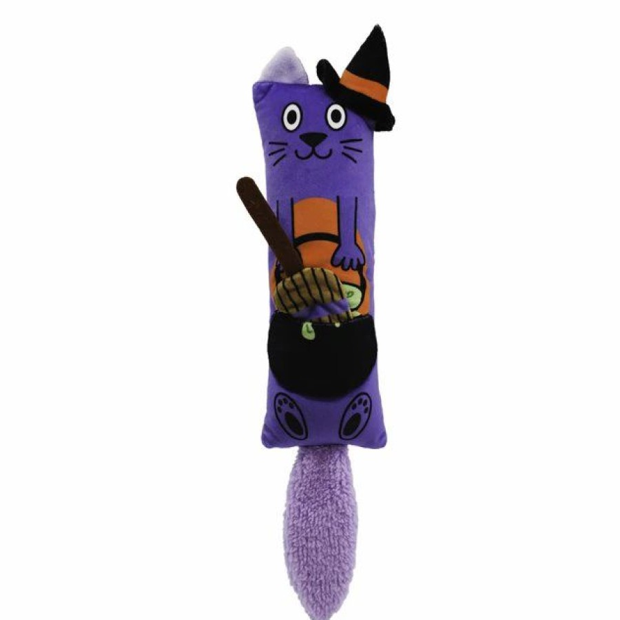 Cat Kong | Kong Kickeroo 2-In-1 Witch Plush Cat Toy With Catnip