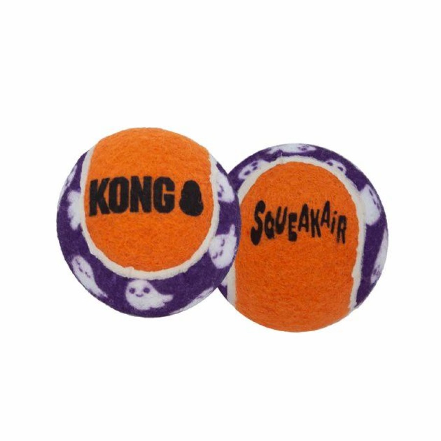 Dog Kong | Kong Halloween Squeakair Ghost Squeaky Ball Dog Toy, 3 Count, Medium