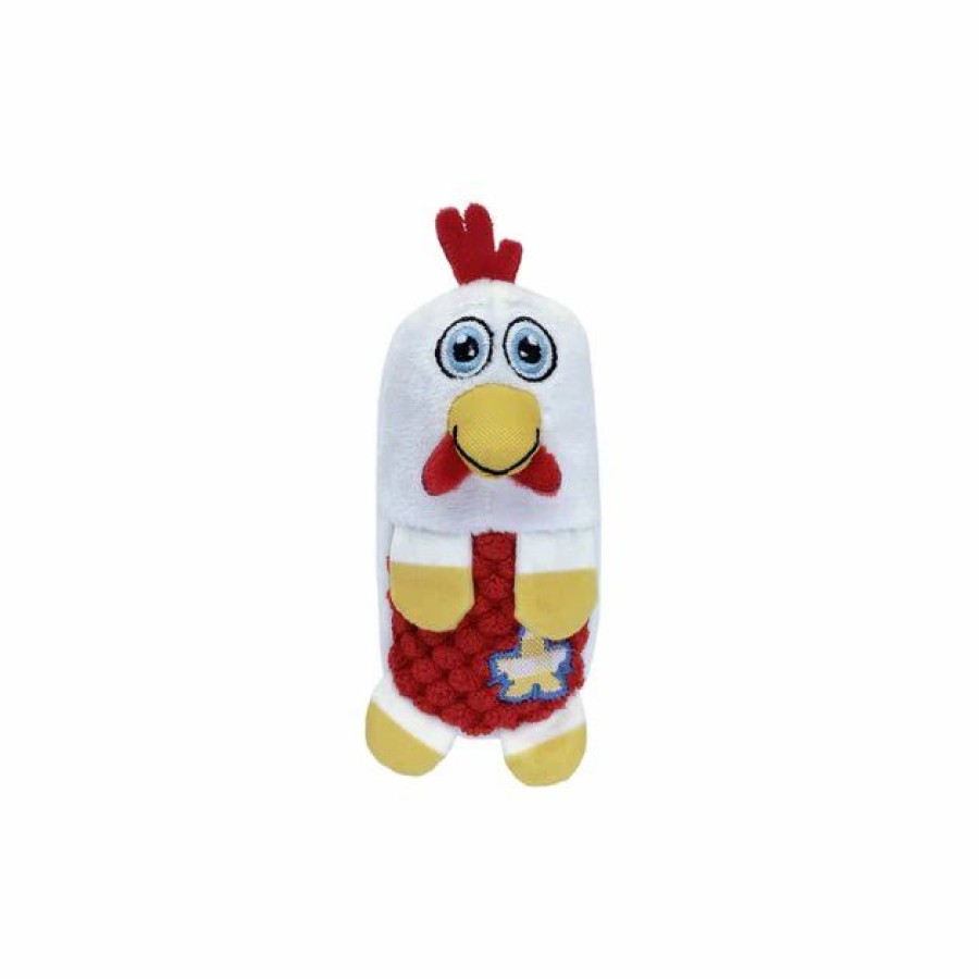 Dog Kong | Kong Huggz Farmz Chicken Squeaky Plush Dog Toy