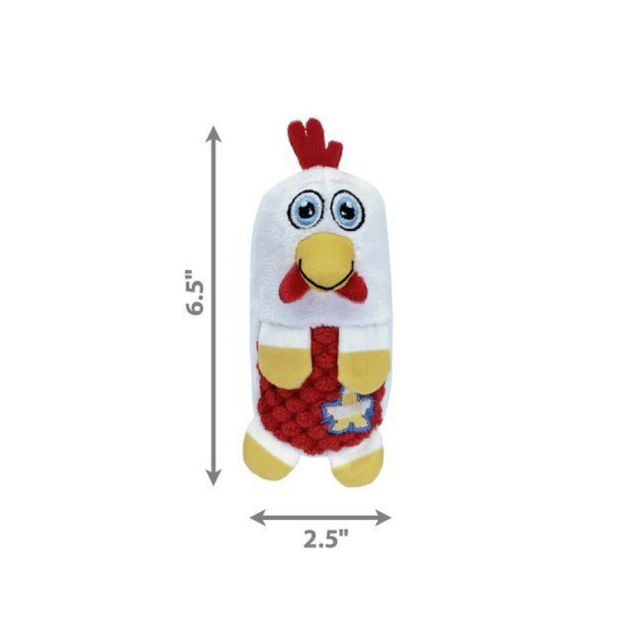 Dog Kong | Kong Huggz Farmz Chicken Squeaky Plush Dog Toy