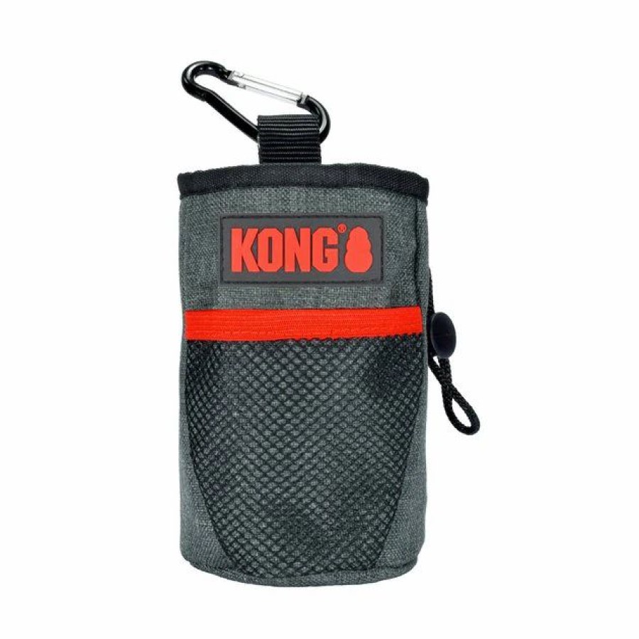 Dog Kong | Kong Dog Treat Bag, Red & Black, Small