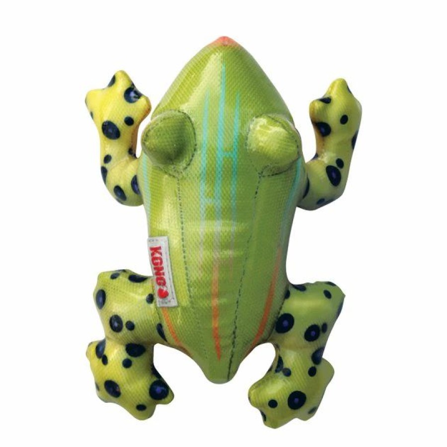 Dog Kong | Kong Shieldz Tropics Frog Dog Toy