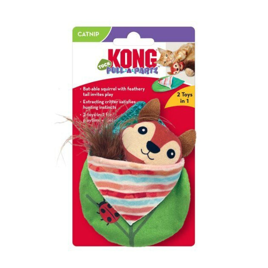 Cat Kong | Kong Pull-A-Partz Tuck 2 In 1 Catnip Cat Toy