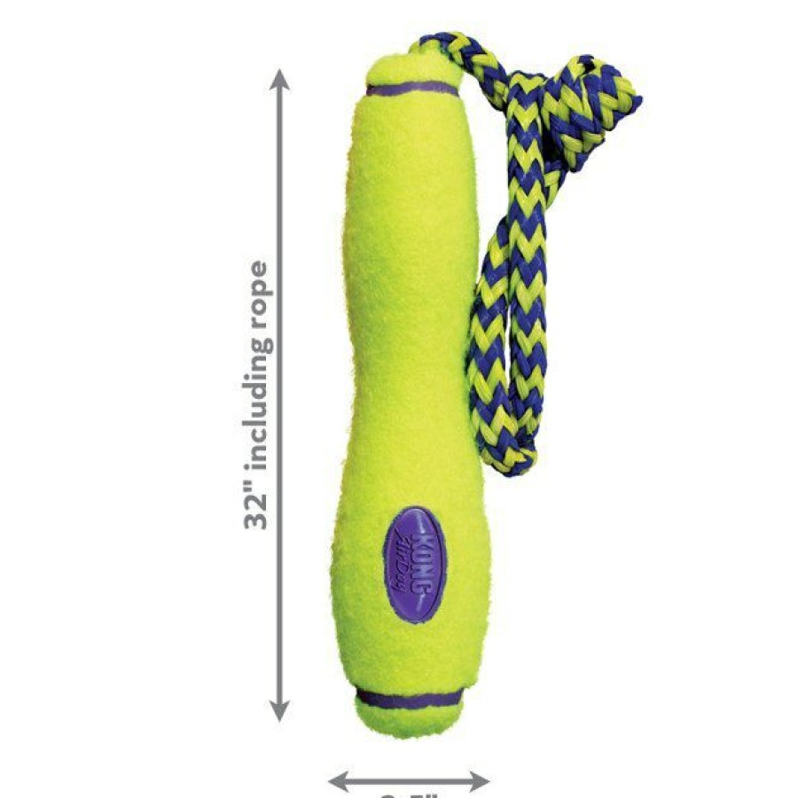 Dog Kong | Kong Airdog Fetch Stick With Rope Dog Toy