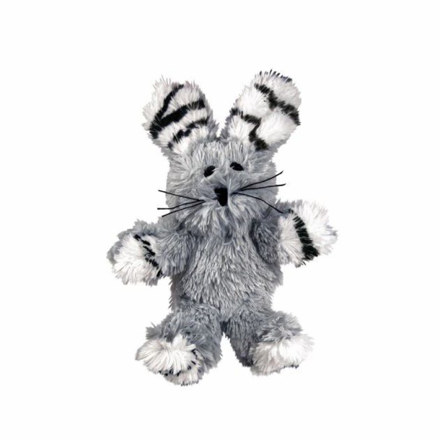 Cat Kong | Kong Softies Fuzzy Bunny Cat Toy, Color Varies