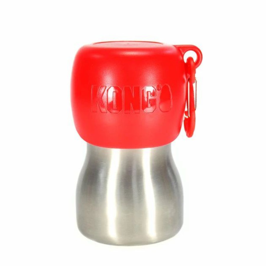 Dog Kong | Kong H2O Dog Stainless Steel Bottle Red