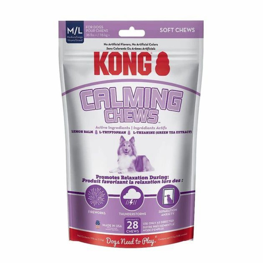 Dog Kong | Kong Calming Chews Medium & Large Dog Supplement