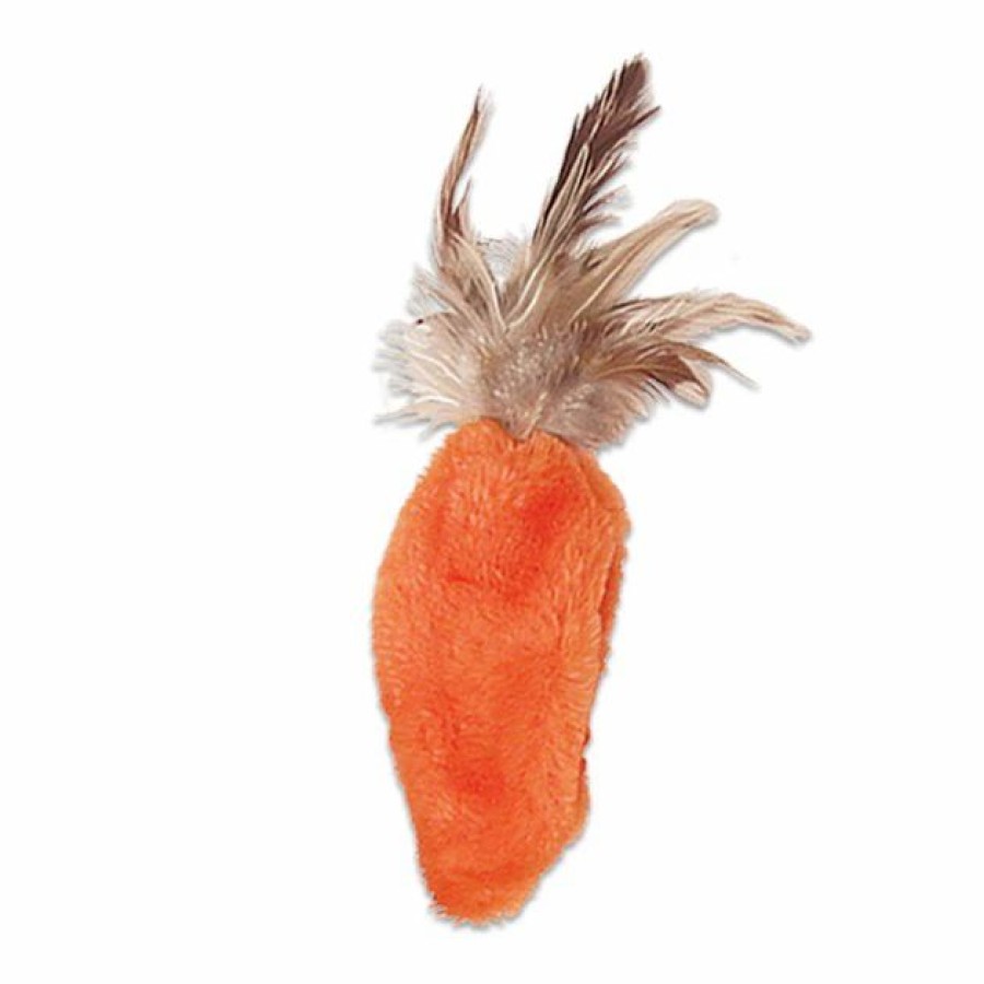 Cat Kong | Kong Refillable Feather Top Carrot Catnip Cat Toy