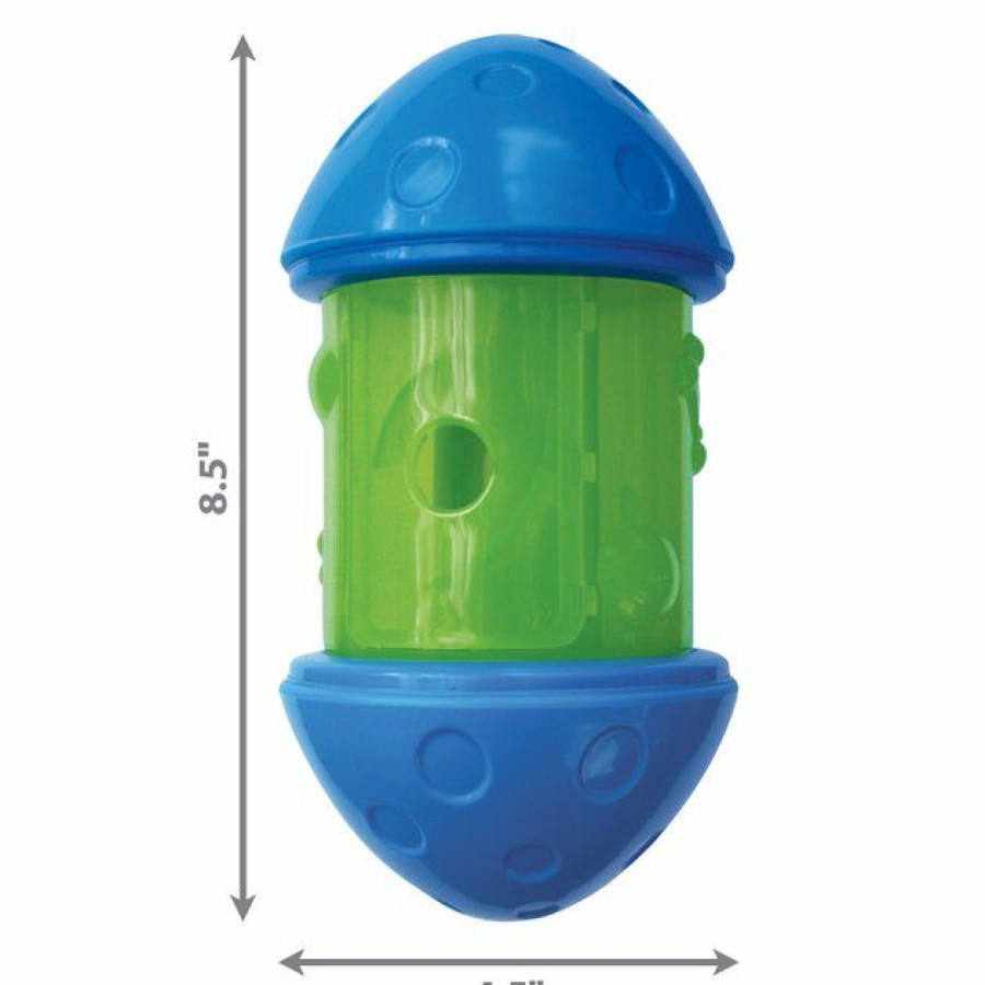 Dog Kong | Kong Spin It Dog Toy Blue & Green