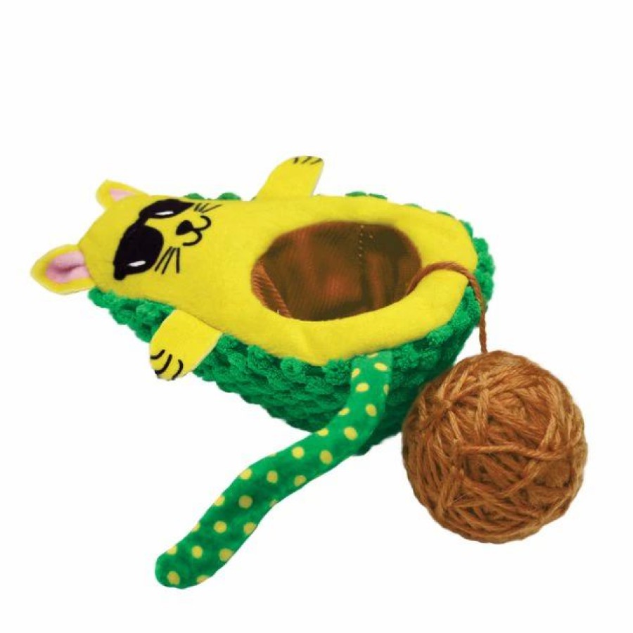 Cat Kong | Kong Wrangler Avocato Plush Cat Toy With Catnip