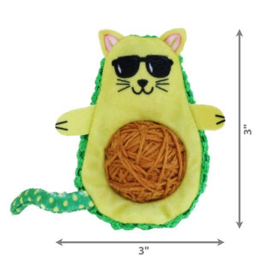 Cat Kong | Kong Wrangler Avocato Plush Cat Toy With Catnip