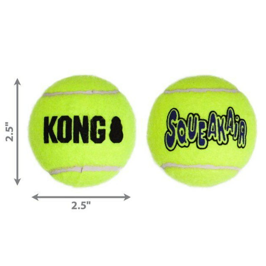 Dog Kong | Kong Squeakair Balls Packs Dog Toy, Medium, 6 Count