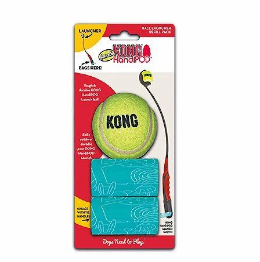 Dog Kong | Kong Handipod Launch Dog Toy Poop Bag Refills, 60 Count