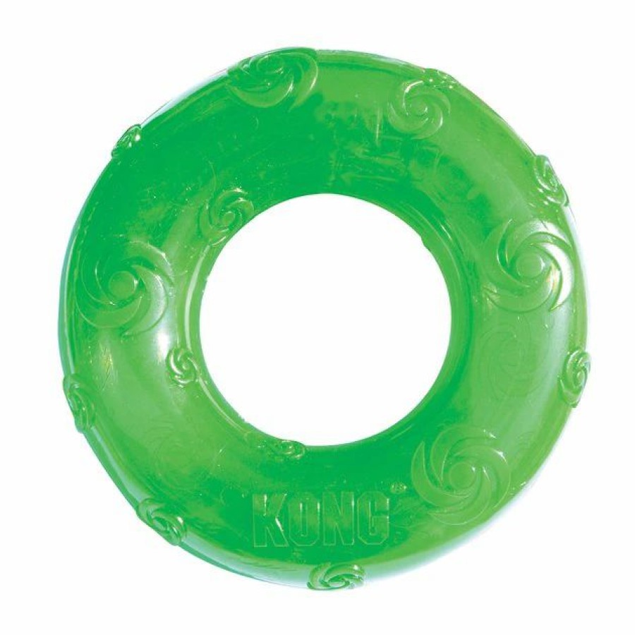 Dog Kong | Kong Squeezz Ring Dog Toy, Color Varies