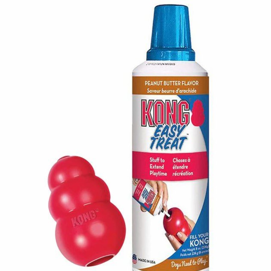 Dog Kong | Kong Classic Dog Toy & Kong Stuff'N Easy Treat Peanut Butter Recipe