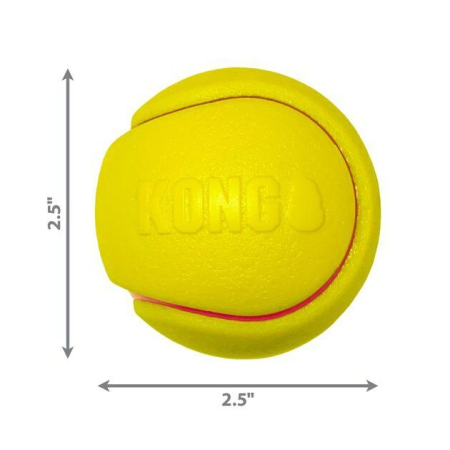 Dog Kong | Kong Squeezz Tennis Double Assorted Dog Toy, Color Varies