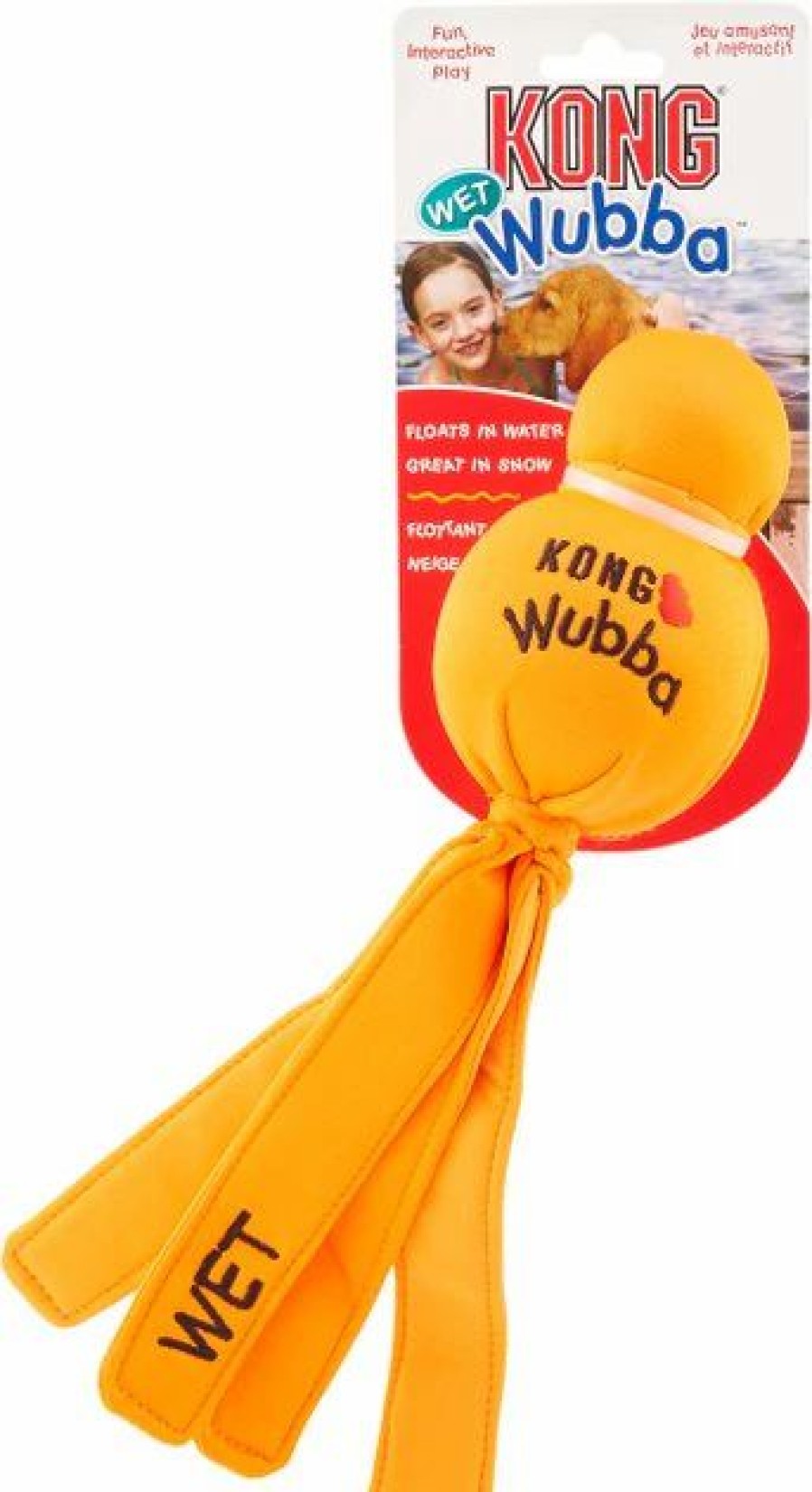 Dog Kong | Kong Wet Wubba Dog Toy, Color Varies