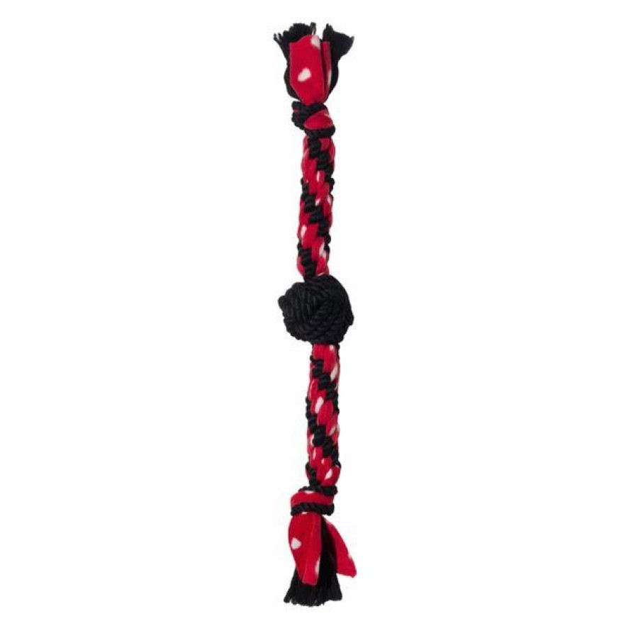 Dog Kong | Kong Signature Dual Knot & Ball Tug Rope Dog Toy