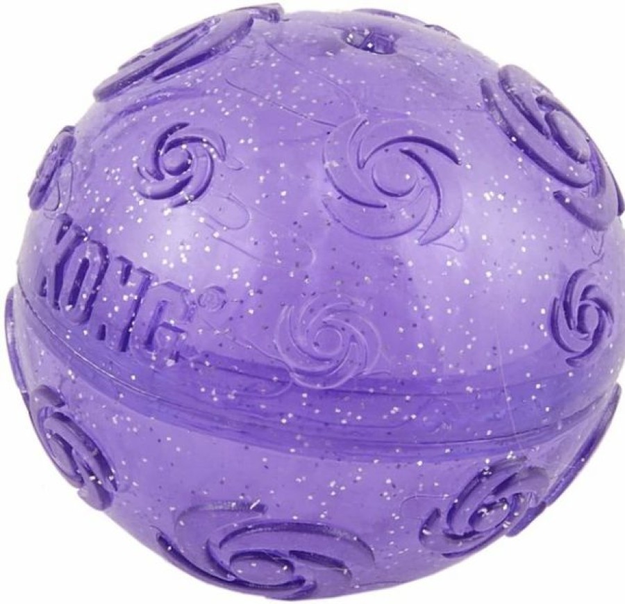 Dog Kong | Kong Squeezz Crackle Ball For Dogs, Color Varies