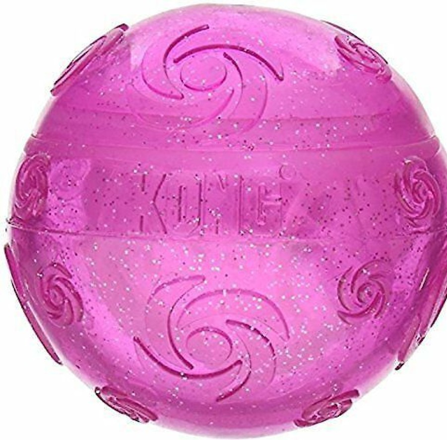 Dog Kong | Kong Squeezz Crackle Ball For Dogs, Color Varies