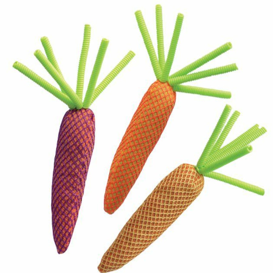 Cat Kong | Kong Nibble Carrots Assorted Cat Toy, Color Varies