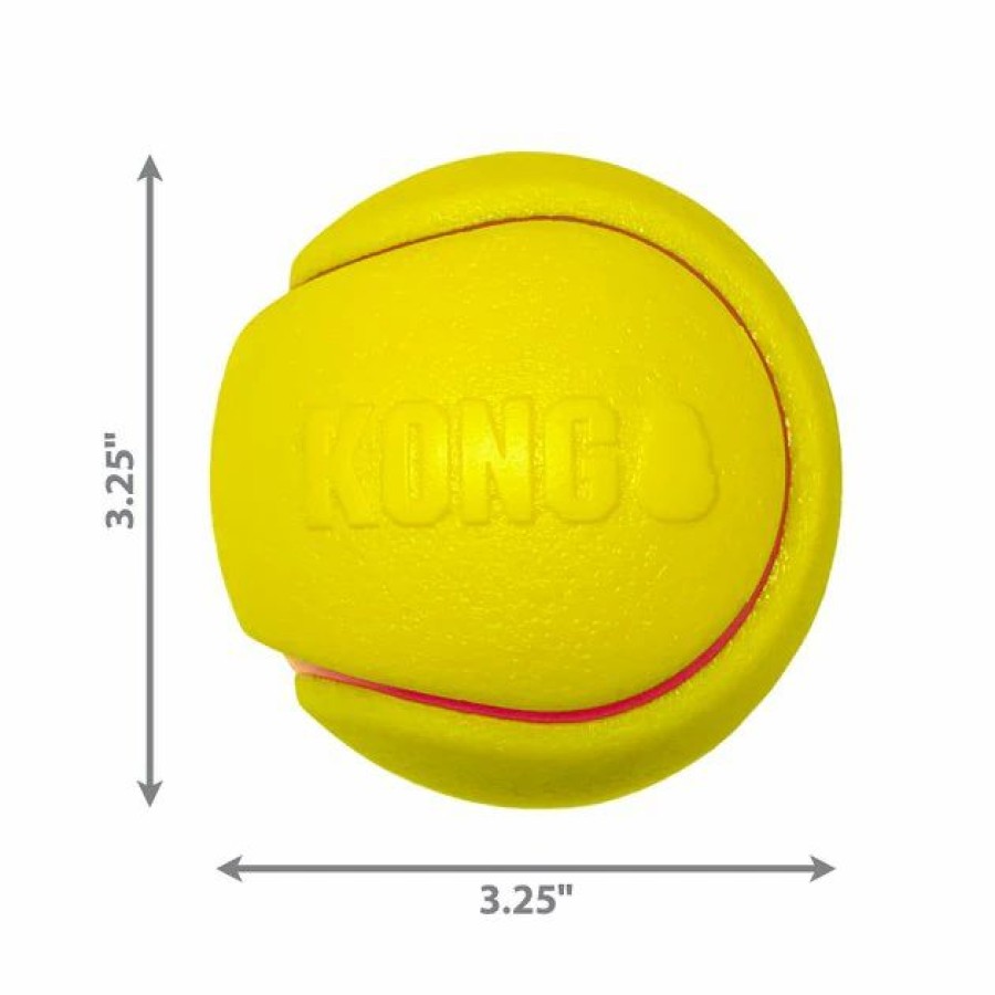 Dog Kong | Kong Squeezz Tennis Assorted Dog Toy, Color Varies