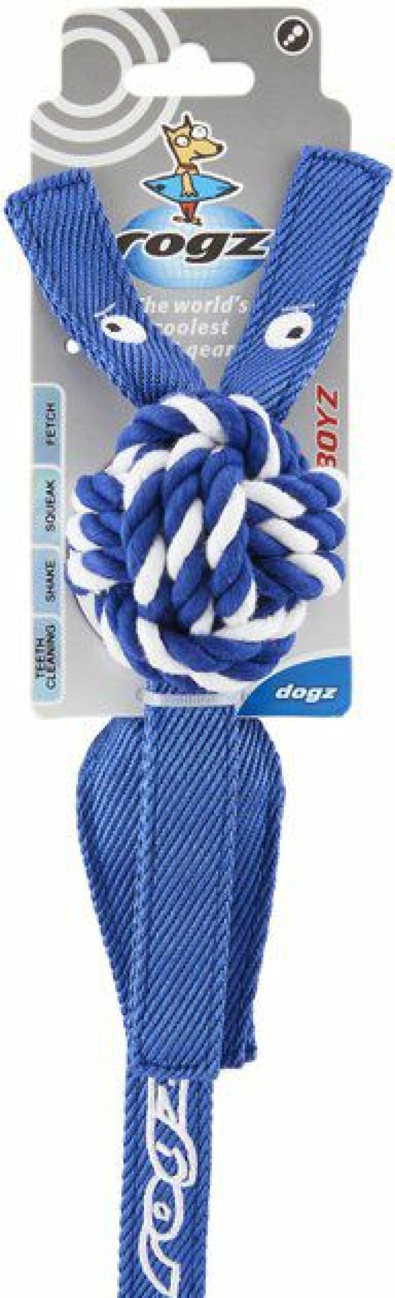 Dog Kong | Rogz By Kong Cowboyz Knot Dog Toy, Color Varies