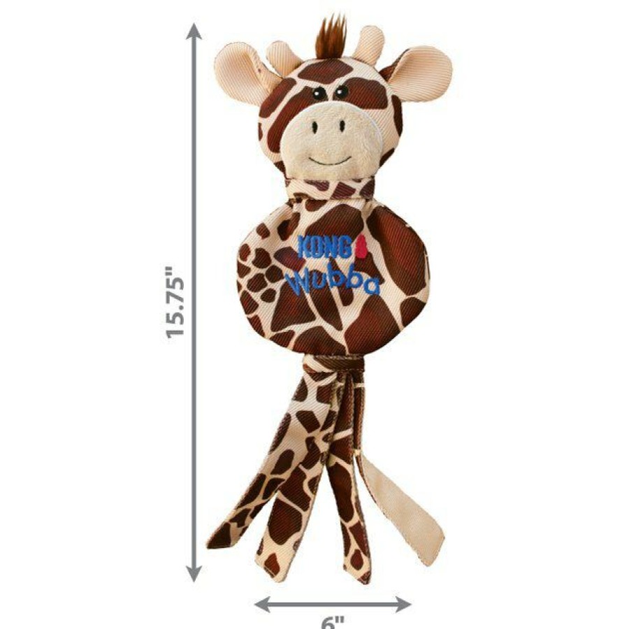 Dog Kong | Kong Wubba No Stuff Giraffe Dog Toy, Large