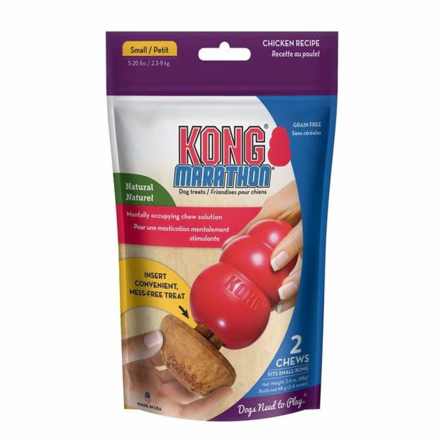 Dog Kong | Kong Marathon Chicken Recipe Grain-Free Dog Chew Small Treats