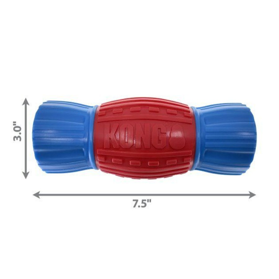 Dog Kong | Kong Corestrength Rattlez Dumbbell Dog Toy, Large